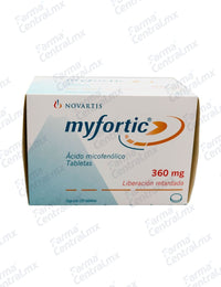 Myfortic 360 mg con 120 tabletas - Acido Micofenolico