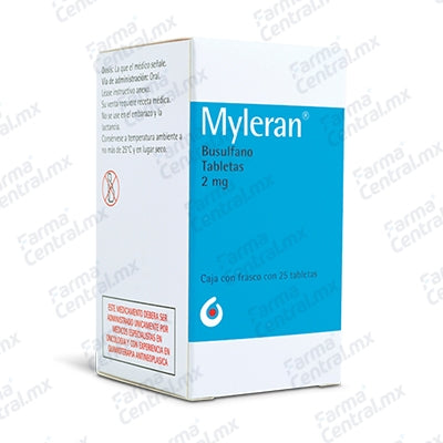 Myleran 2 mg con 25 tabletas - Busulfano