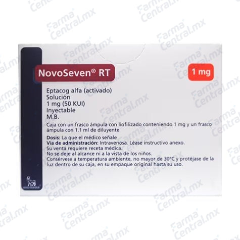 NovoSeven RT 1 mg inyectable - Eptacog Alfa activado
