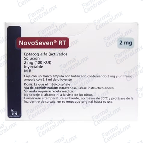 NovoSeven RT 2 mg inyectable - Eptacog Alfa activado