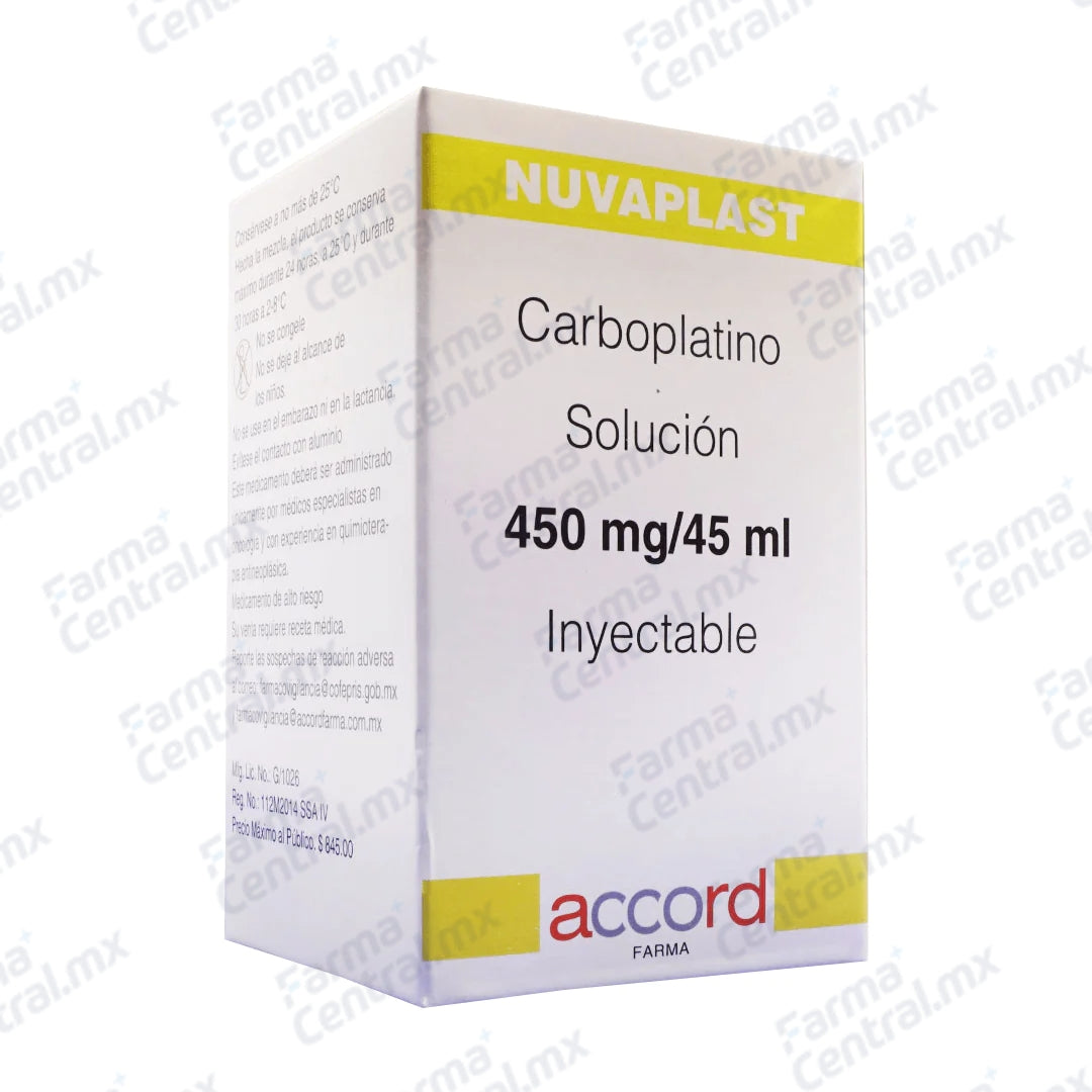 Nuvaplast 450 mg solucion inyectable - Carboplatino