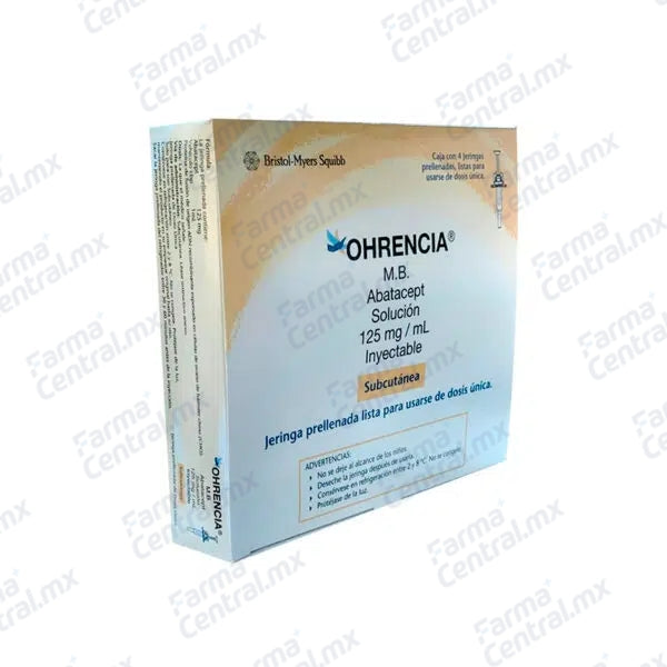 Ohrencia 125mg con 4 jeringas prellenadas - Abatacept