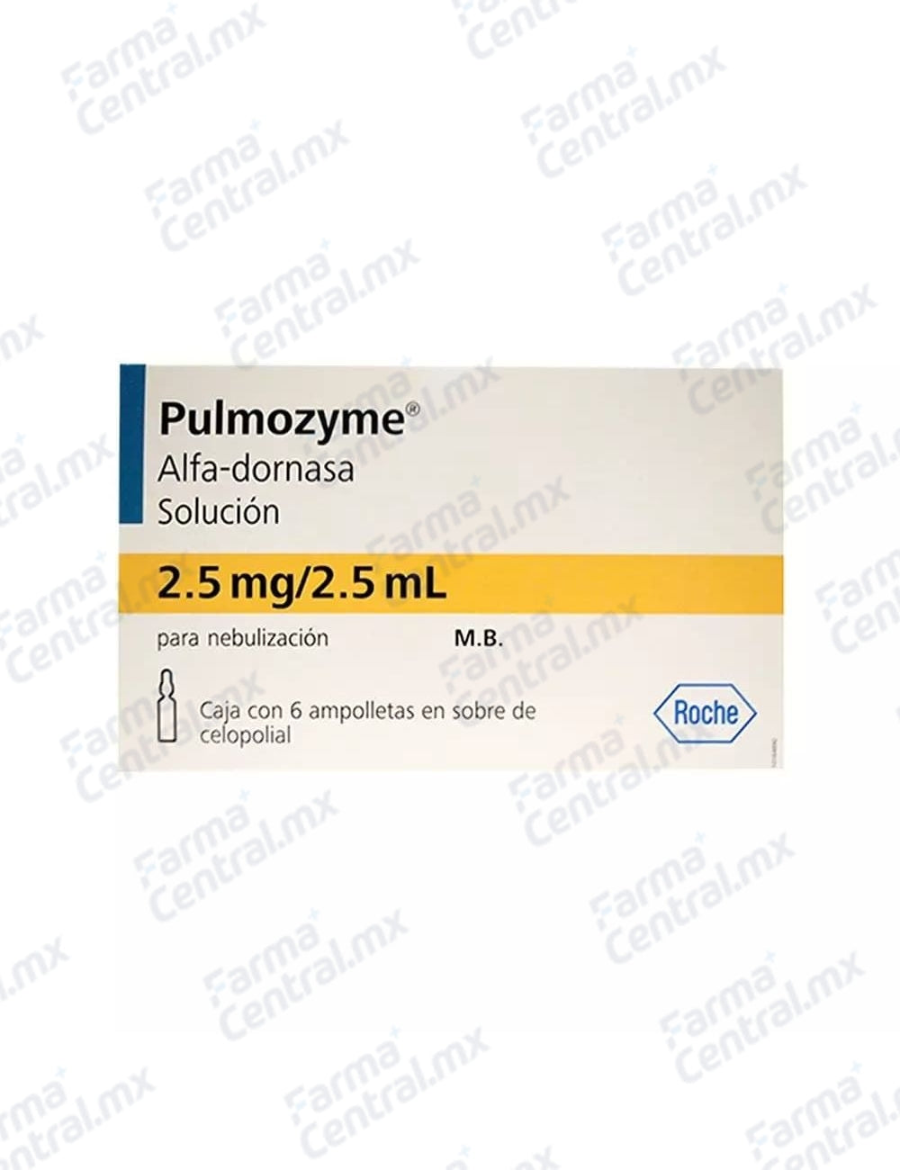 Pulmozyme 2.5 mg / 2.5 mL solucion inyectable - Alfa Dornasa
