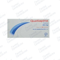 Quetiapina 25mg con 30 tabletas