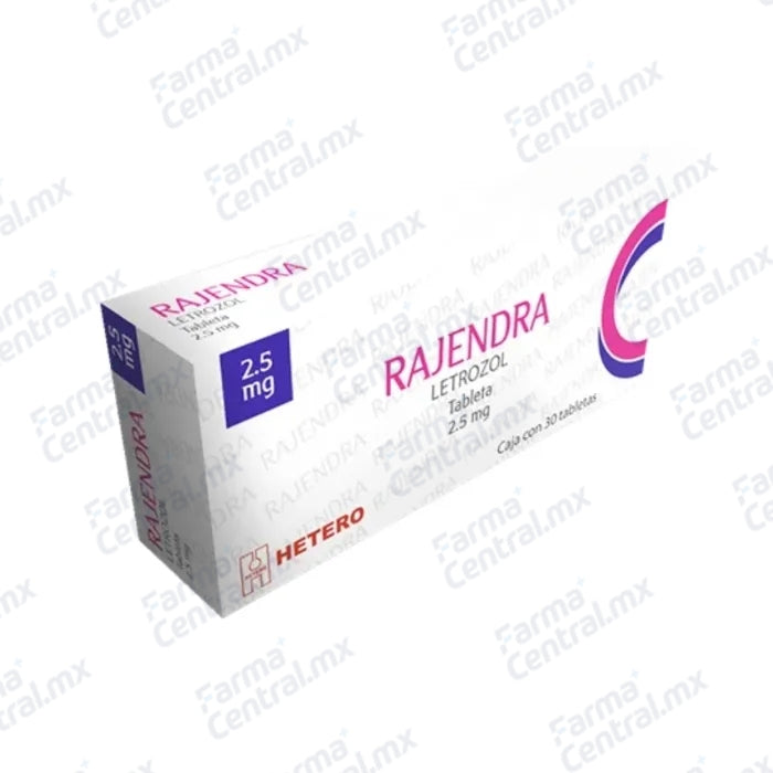 Rajendra 2.5 mg con 30 tabletas - Letrozol