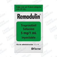 Remodulin 5 mg / 1 mL solucion inyectable frasco con 20mL