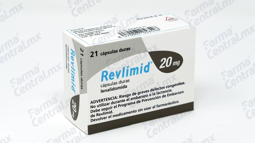 Revlimid 20 mg con 21 capsulas - Lenalidomida