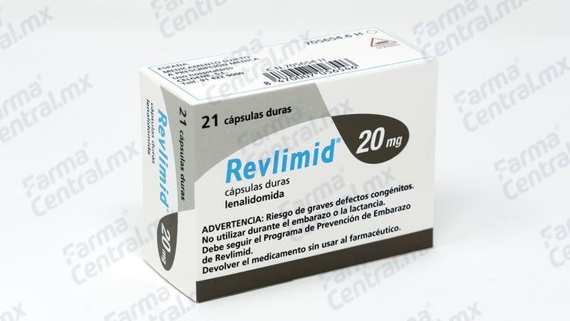 Revlimid 20 mg con 21 capsulas - Lenalidomida