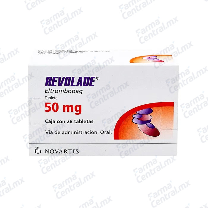 Revolade 50 mg con 28 tabletas - Eltrombopag olamine