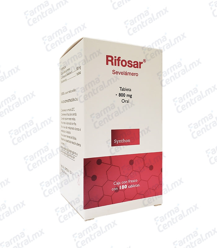Rifosar 800mg con 180 tabletas - Sevelamero