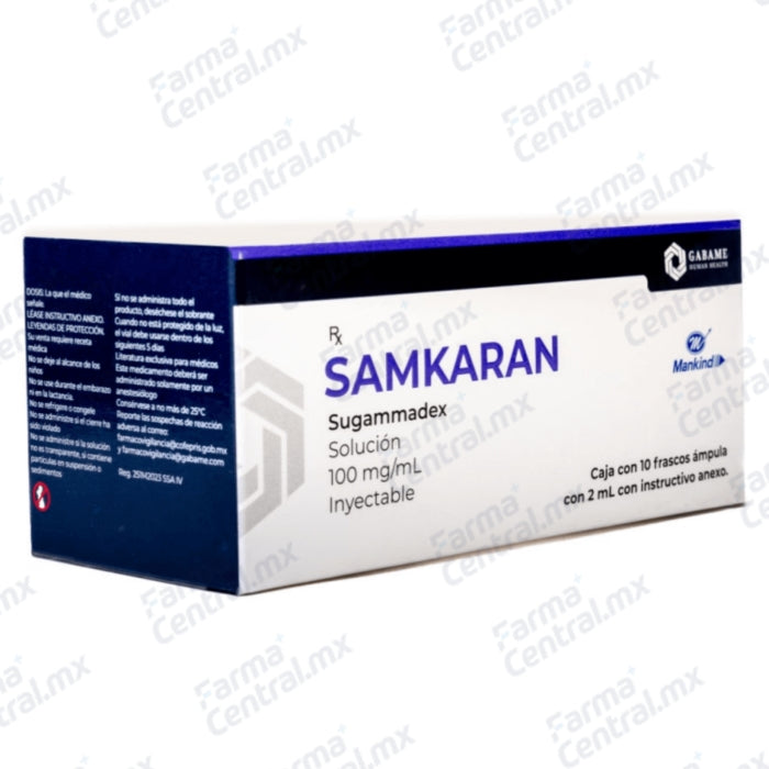Samkaran 200 mg solucion inyectable con 10 frascos - Suggamadex