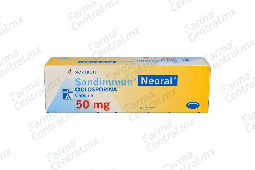 Sandimmun Neoral 50 mg con 50 capsulas - Ciclosporina