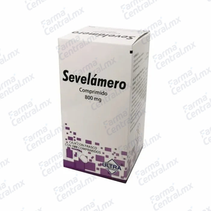 Sevelamero 800 mg con 180 tabletas