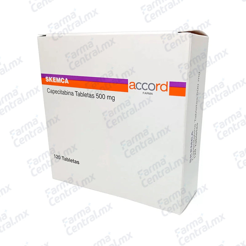 Skemca 500 mg con 120 tabletas - Capecitabina