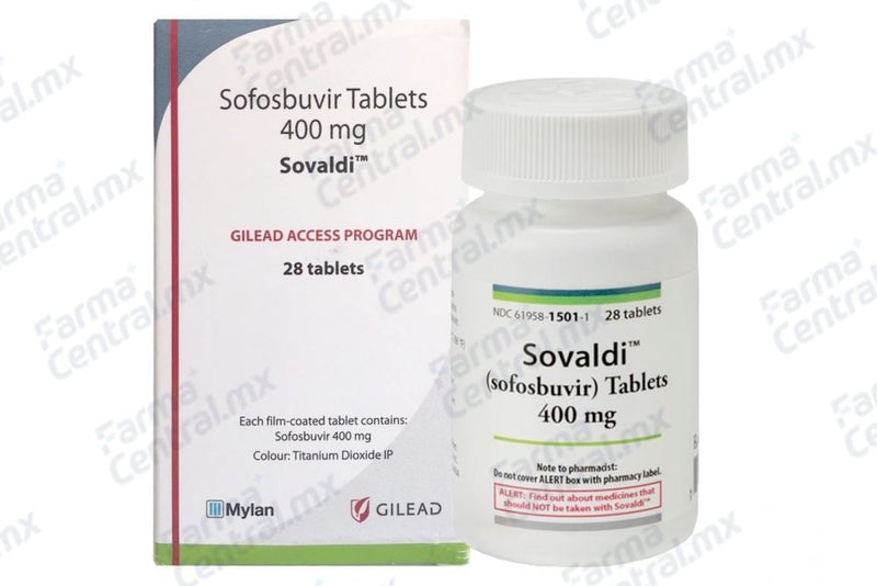 Sovaldi 400 mg con 28 tabletas - Sofosbuvir