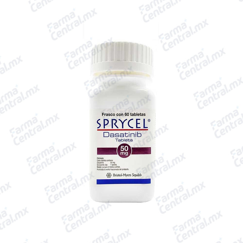 Sprycel 50 mg con 60 tabletas - Dasatinib