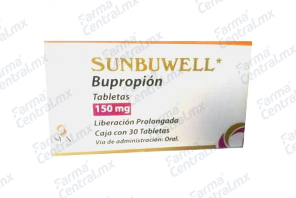 Sunbuwell 150 mg con 30 tabletas - Bupropion