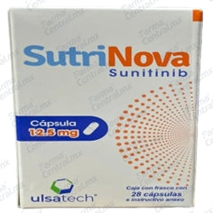 Sutrinova 12.5 mg con 28 capsulas - Sunitinib