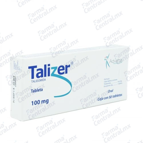 Talizer 100 mg con 50 tabletas - Talidomida