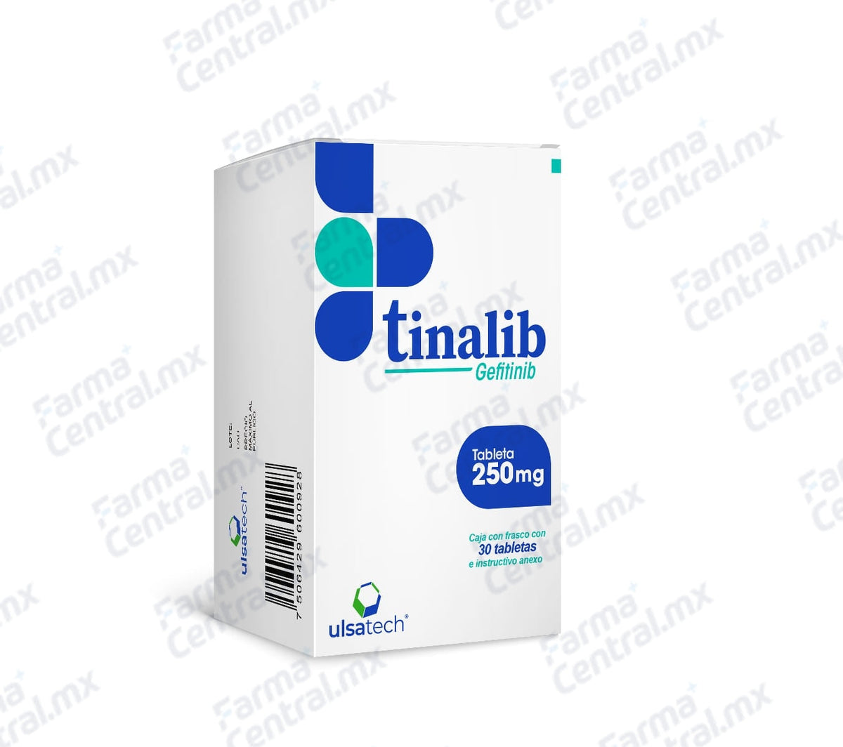 Tinalib 250 mg con 30 tabletas - Gefitinib