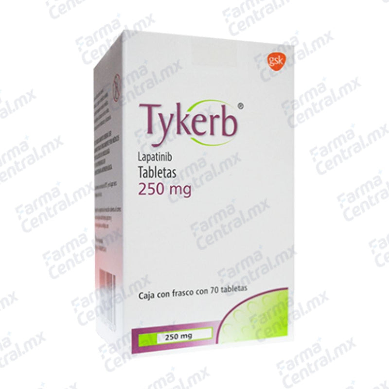 Tykerb 250 mg con 70 tabletas - Lapatinib