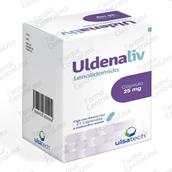 Uldenaliv 25mg con 21 capsulas - Lenalidomida