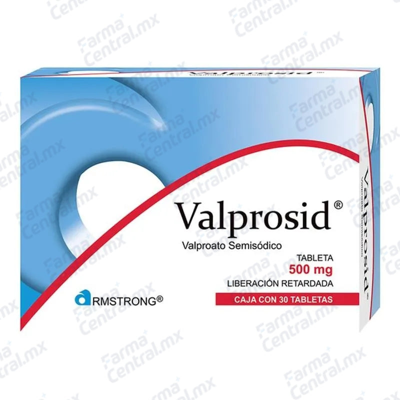 Valprosid 500 mg con 30 tabletas - Acido Valproico