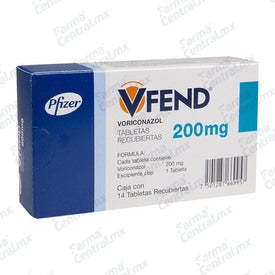 Vfend 200 mg con 14 tabletas - Voriconazol