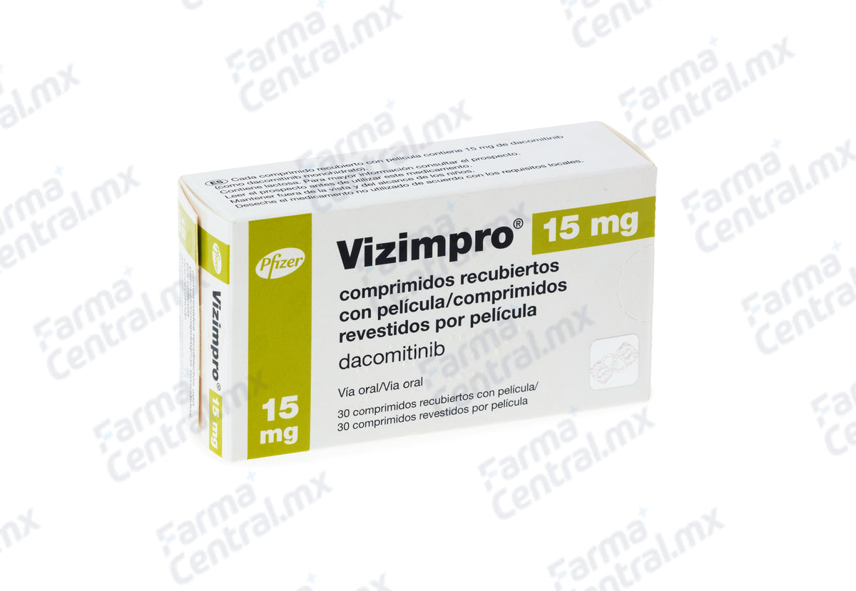 Vizimpro 15 mg con 30 tabletas - Dacomitinib