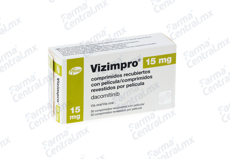 Vizimpro 15 mg con 30 tabletas - Dacomitinib