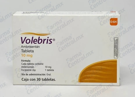 Volebris 10 mg con 30 tabletas - Ambrisentan