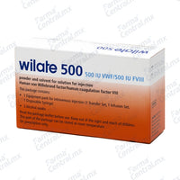 Wilate 500 ui - Factor VIII de Coagulacion Sanguinea Humana