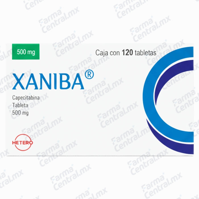 Xaniba 500 mg con 120 tabletas - Capecitabina