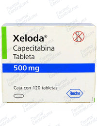 Xeloda 500 mg con 120 tabletas - Capecitabina