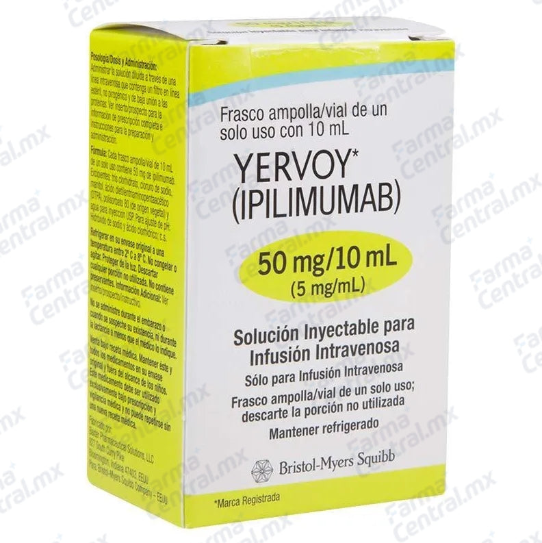 Yervoy 50 mg solucion inyectable - Ipilimumab