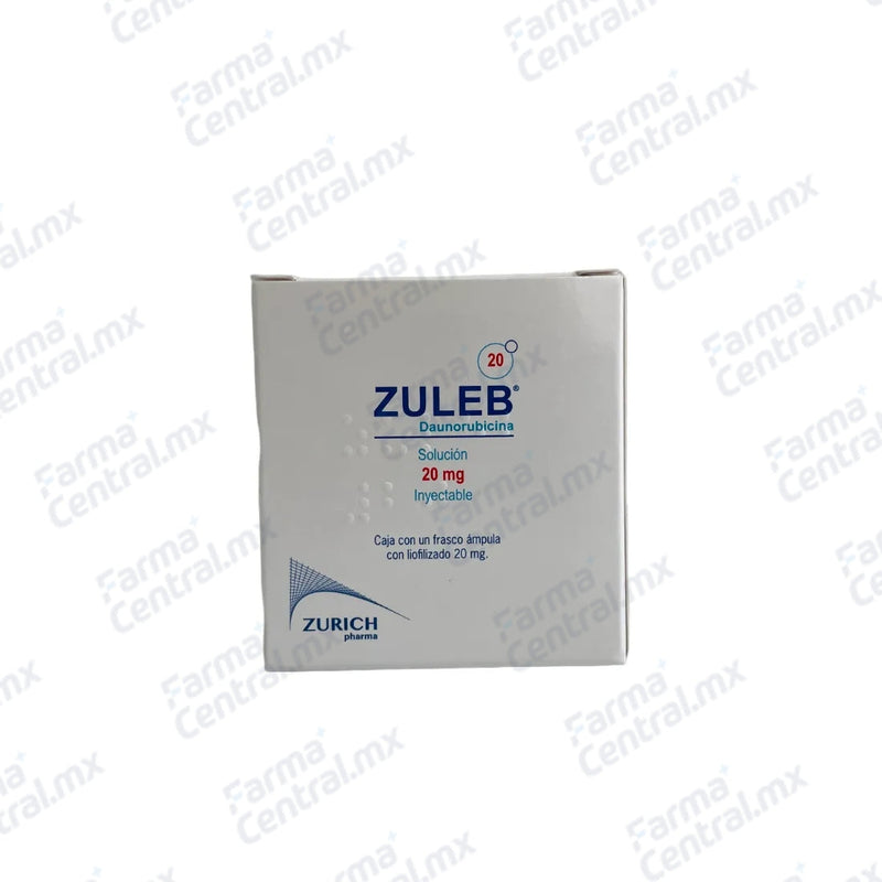 Zuleb 20 mg solucion inyectable - Daunorubicina