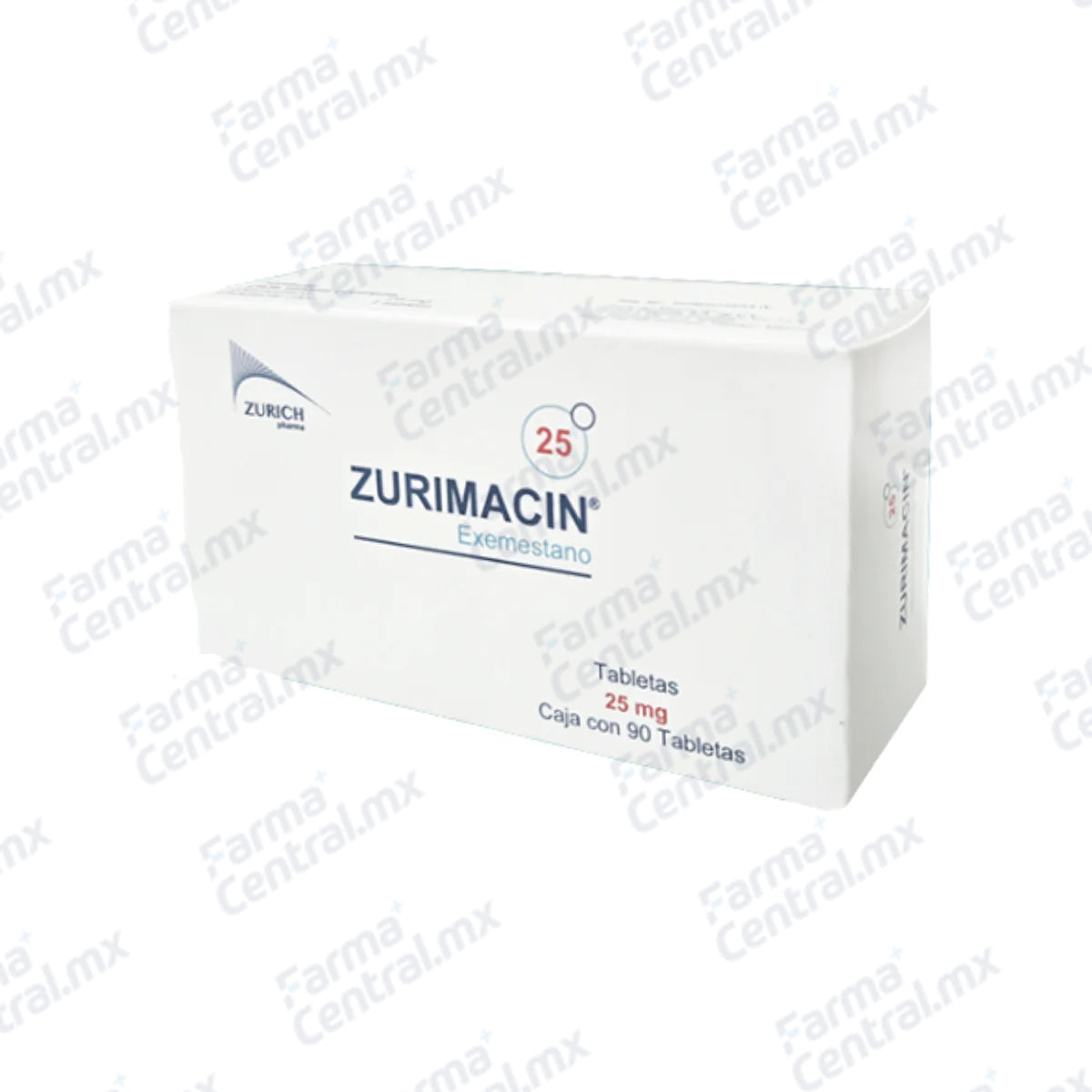 Zurimacin 25mg con 90 tabletas - Exemestano