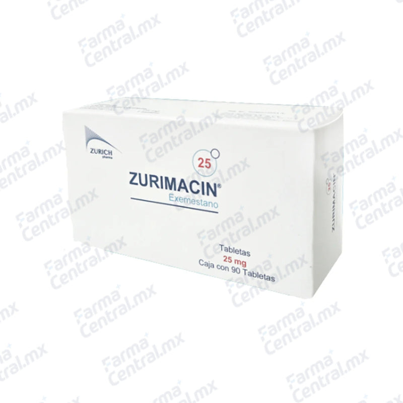 Zurimacin 25mg con 90 tabletas - Exemestano