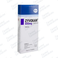 Zyvoxam 600 mg con 10 tabletas - Linezolid
